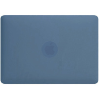 Matný transparentní kryt s vyklápěcím stojánkem pro MacBook Neo (A3404) - tmavě modrý