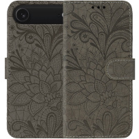 Flipové pouzdro se vzorem krajky pro iPhone Air - hnědé