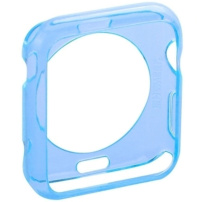 Haweel transparentní pouzdro z měkkého plastu pro Apple Watch 42mm - modrý