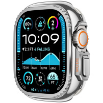 Kovové pouzdro pro Apple Watch Ultra 49mm - stříbrné