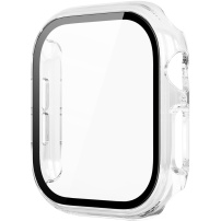 Lesklé pouzdro s tvrzeným sklem pro Apple Watch 46mm - čiré
