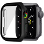 Metalické pouzdro s tvrzeným sklem pro Apple Watch 41mm - černé