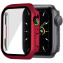 Metalické pouzdro s tvrzeným sklem pro Apple Watch 41mm - červené