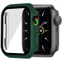 Matné pouzdro s tvrzeným sklem pro Apple Watch 41mm - tmavě zelené