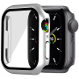 Metalické pouzdro s tvrzeným sklem pro Apple Watch 41mm - stříbrné