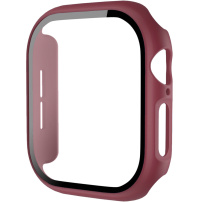 Matné pouzdro s tvrzeným sklem pro Apple Watch 42mm (Series 10 / 11) - vínové