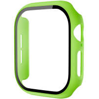 Matné pouzdro s tvrzeným sklem pro Apple Watch 42mm (Series 10 / 11) - neonově zelené