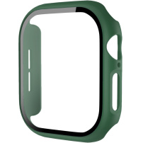Matné pouzdro s tvrzeným sklem pro Apple Watch 42mm (Series 10 / 11) - tmavě zelené