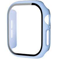 Matné pouzdro s tvrzeným sklem pro Apple Watch 42mm (Series 10 / 11) - světle modré