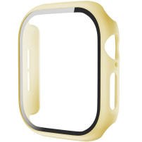 Matné pouzdro s tvrzeným sklem pro Apple Watch 46mm - žluté