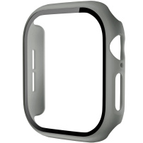 Matné pouzdro s tvrzeným sklem pro Apple Watch 46mm - šedé
