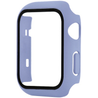 Matné pouzdro s tvrzeným sklem pro Apple Watch 38mm - modrošedé