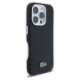 Lacoste Iconic Petit Pique Metal Logo kryt s MagSafe pro iPhone 16 Pro Max - černý