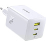 Baseus EnerFill FE11 GaN rychlonabíjecí adaptér s porty 2x USB-C / USB-A - 100W - bílý