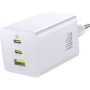 Baseus EnerFill FE11 GaN rychlonabíjecí adaptér s porty 2x USB-C / USB-A - 100W - bílý