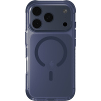 UNIQ Combat MagClick kryt s barevným rámečkem a MagSafe pro iPhone 17 Pro - tmavě modrý