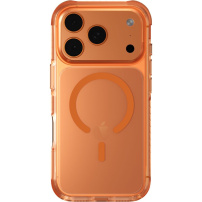 UNIQ Combat MagClick kryt s barevným rámečkem a MagSafe pro iPhone 17 Pro - oranžový