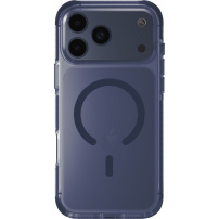 UNIQ Combat MagClick kryt s barevným rámečkem a MagSafe pro iPhone 17 Pro Max - tmavě modrý