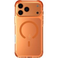 UNIQ Combat MagClick kryt s barevným rámečkem a MagSafe pro iPhone 17 Pro Max - oranžový
