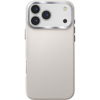 UNIQ Lyden MagClick kožený kryt s MagSafe pro iPhone 17 Pro Max - krémový