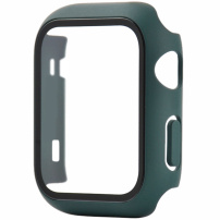 Matné pouzdro s tvrzeným sklem pro Apple Watch 38mm - tmavě zelené