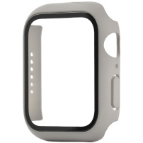 Matné pouzdro s tvrzeným sklem pro Apple Watch 40mm - šedobéžové
