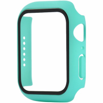 Matné pouzdro s tvrzeným sklem pro Apple Watch 40mm - tyrkysové