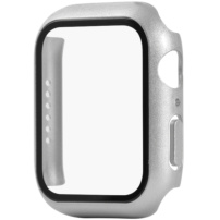 Metalické pouzdro s tvrzeným sklem pro Apple Watch 40mm - stříbrné