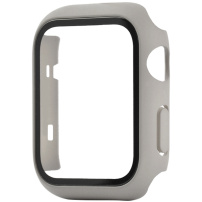 Matné pouzdro s tvrzeným sklem pro Apple Watch 42mm - šedobéžové