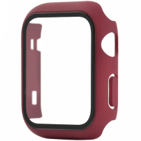 Matné pouzdro s tvrzeným sklem pro Apple Watch 42mm - vínové