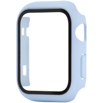 Matné pouzdro s tvrzeným sklem pro Apple Watch 42mm - modré