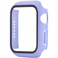Matné pouzdro s tvrzeným sklem pro Apple Watch 44mm - fialové