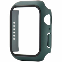 Matné pouzdro s tvrzeným sklem pro Apple Watch 44mm - tmavě zelené