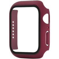 Matné pouzdro s tvrzeným sklem pro Apple Watch 45mm - vínové