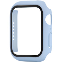 Matné pouzdro s tvrzeným sklem pro Apple Watch 45mm - modré