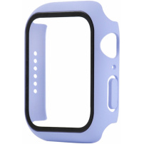 Matné pouzdro s tvrzeným sklem pro Apple Watch 45mm - fialové