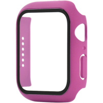 Matné pouzdro s tvrzeným sklem pro Apple Watch 45mm - růžové