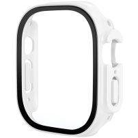 Matné pouzdro s tvrzeným sklem pro Apple Watch Ultra 49mm - bílé