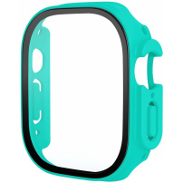 Matné pouzdro s tvrzeným sklem pro Apple Watch Ultra 49mm - tyrkysové