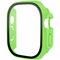 Matné pouzdro s tvrzeným sklem pro Apple Watch Ultra 49mm - neonově zelené