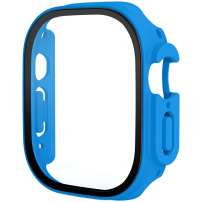 Matné pouzdro s tvrzeným sklem pro Apple Watch Ultra 49mm - modré