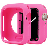 Ochranné silikonové pouzdro pro Apple Watch 41mm - neonově růžové