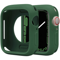 Ochranné silikonové pouzdro pro Apple Watch 45mm - tmavě zelené