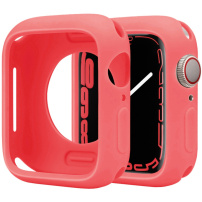 Ochranné silikonové pouzdro pro Apple Watch 45mm - korálové