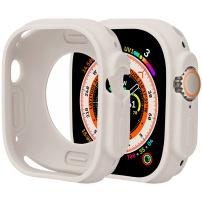 Ochranné silikonové pouzdro pro Apple Watch Ultra 49mm - béžové