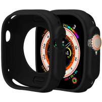 Ochranné silikonové pouzdro pro Apple Watch Ultra 49mm - černé