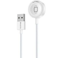 Yesido DX33 magnetický nabíjecí kabel - USB-A na magnetický puk pro Apple Watch - 1 m - bílý