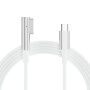 D035 nabíjecí kabel - USB-C na MagSafe 1 (tvar L) pro MacBook - 1,8 m - bílý