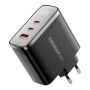 ESSAGER ES-CD56 GaN rychlonabíjecí adaptér s displejem a porty 2x USB-C / USB-A - 100W - černý