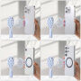 Magnetický MagSafe držák s přísavkami a poutkem pro iPhone - modrý